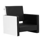 Gabbiano siedzisko fotela Madryt czarno-biały